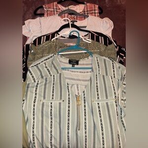 Patterned 5 Blouses Collection